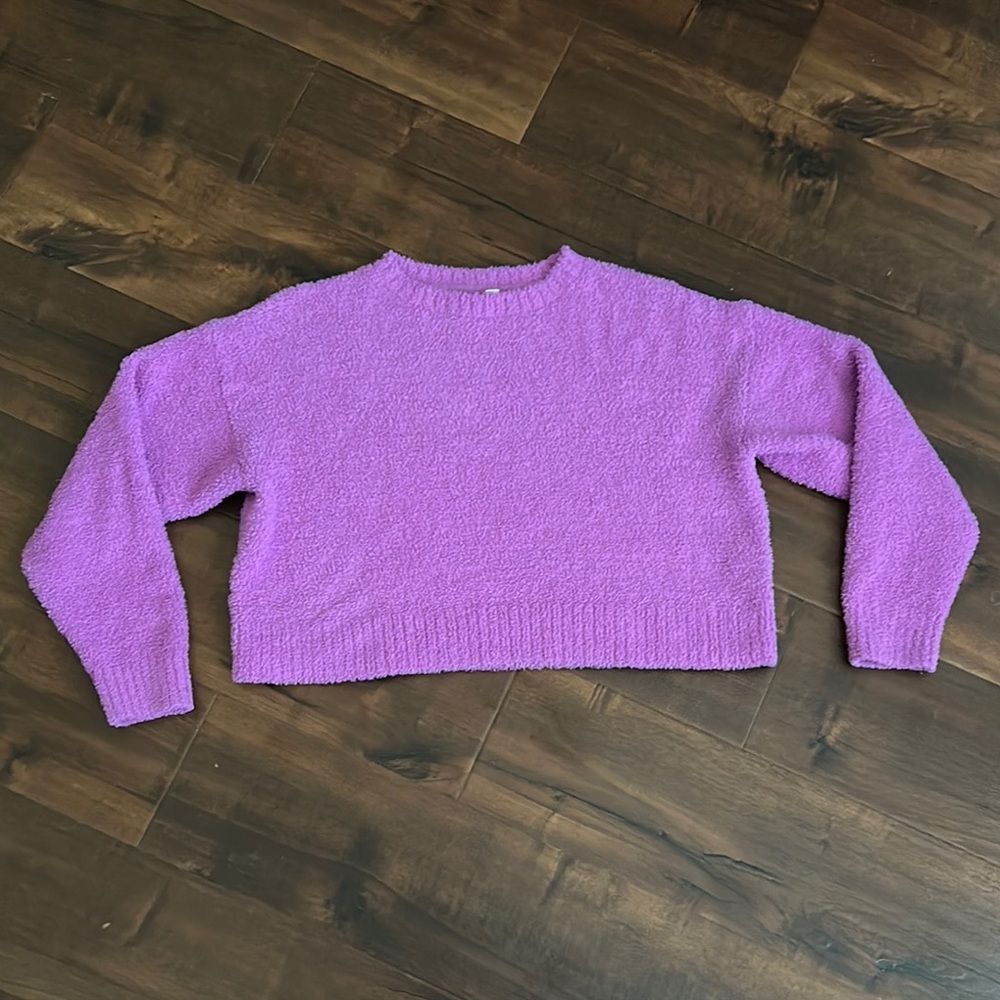 GAP Kids XL, Beautiful Thistle Purple color, Crew Neck Cropped Sweater!